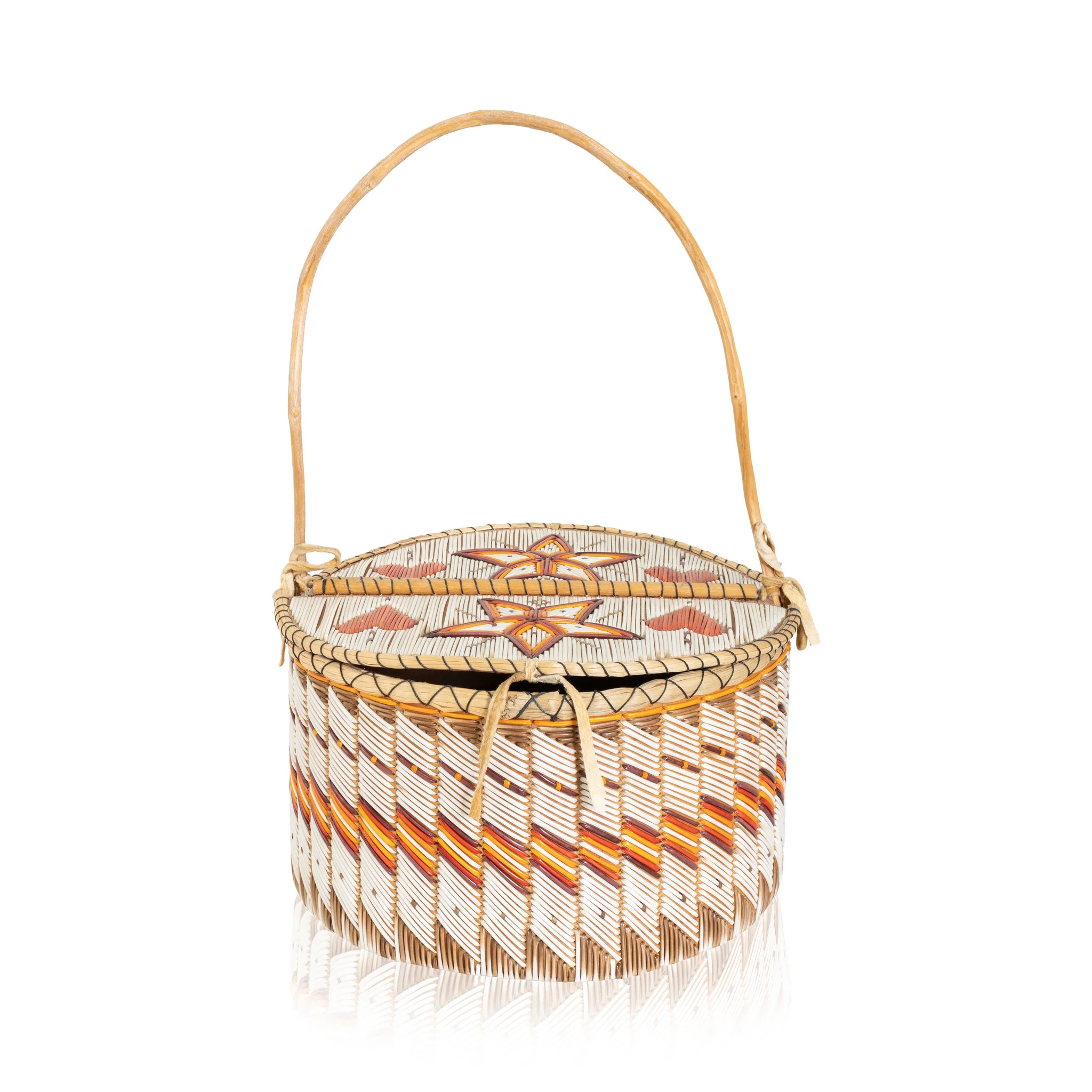 Quilled Birch Bark Basket