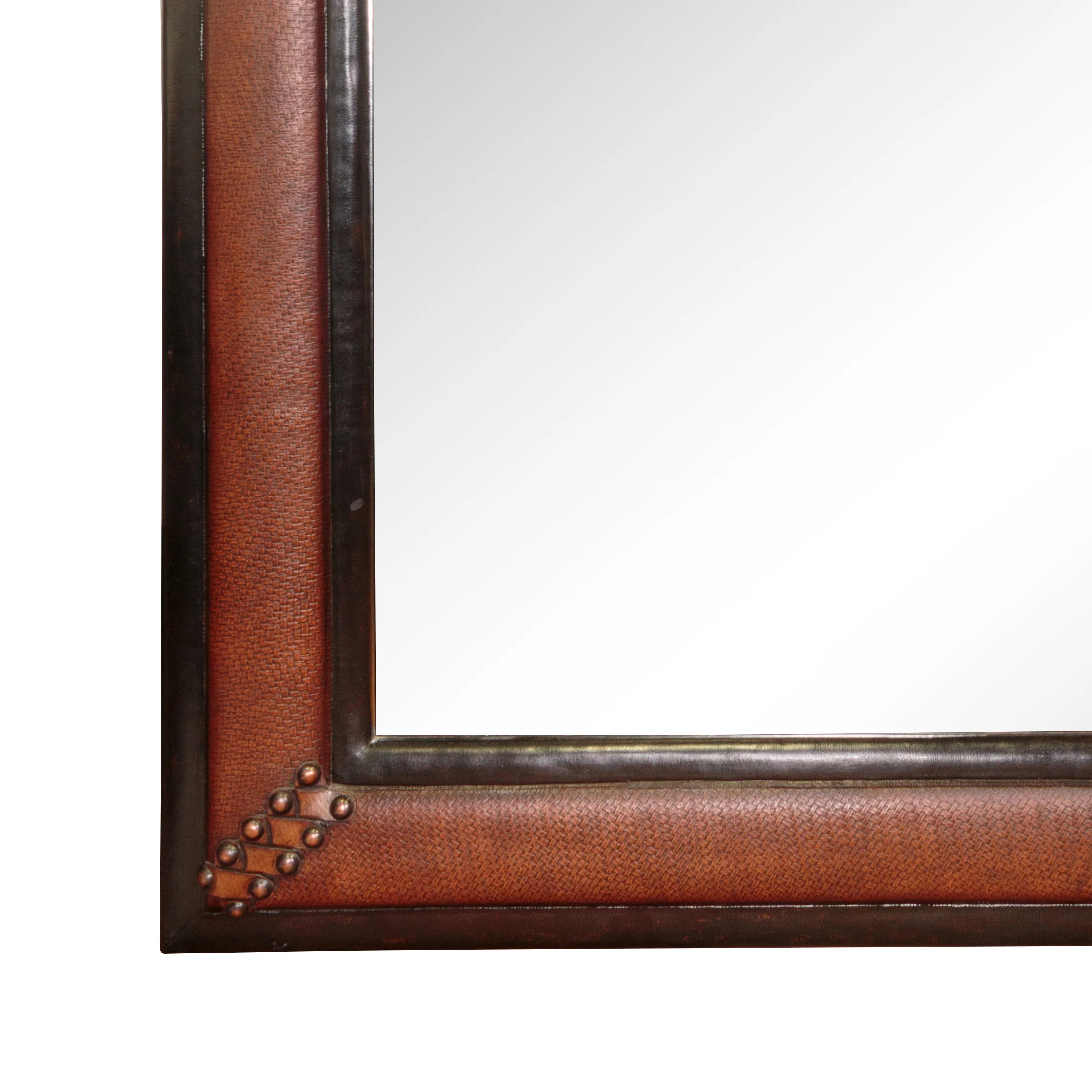 Rancher's Collection Studded Leather Harness Mirror - Image 2