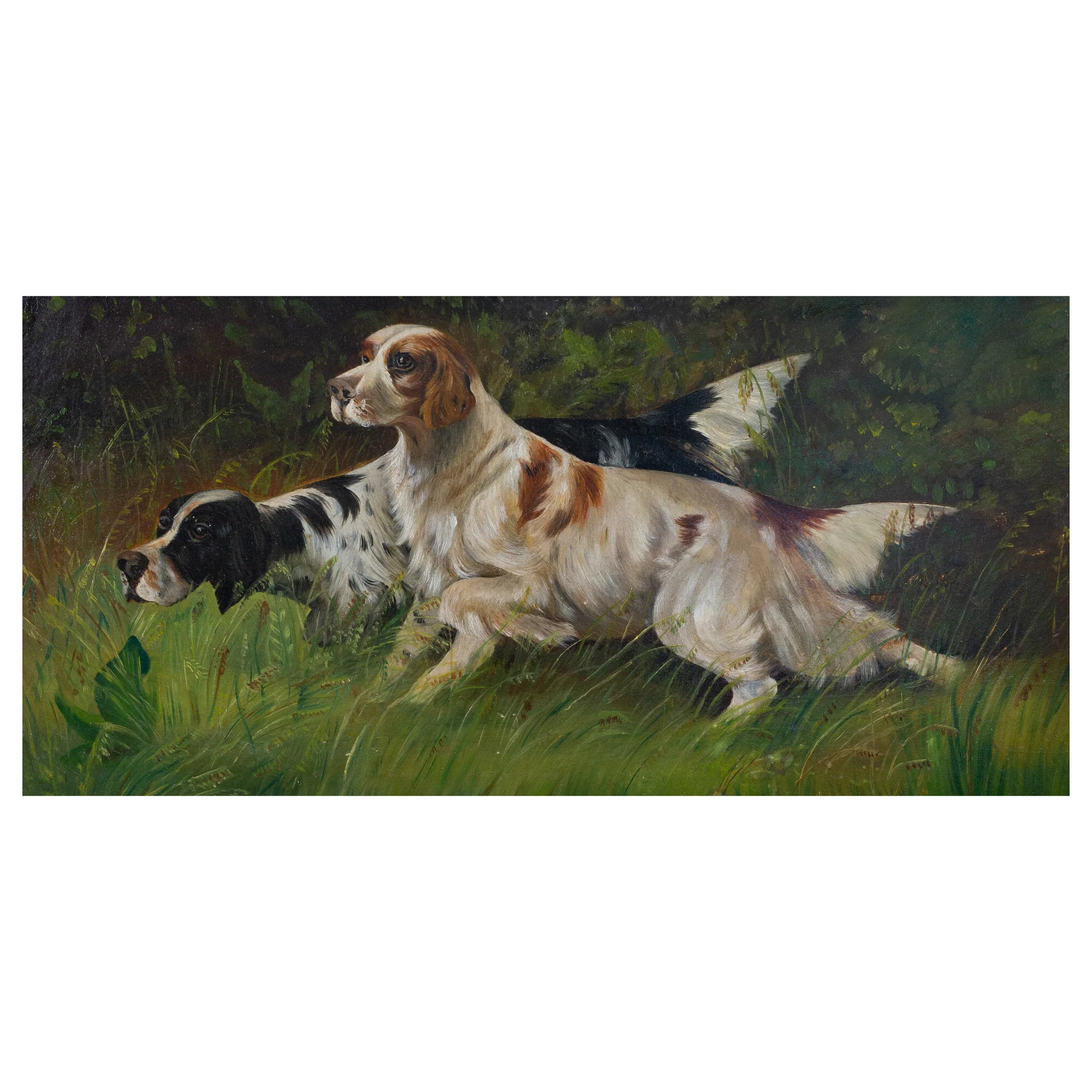 "Setters Afield" Oil Painting