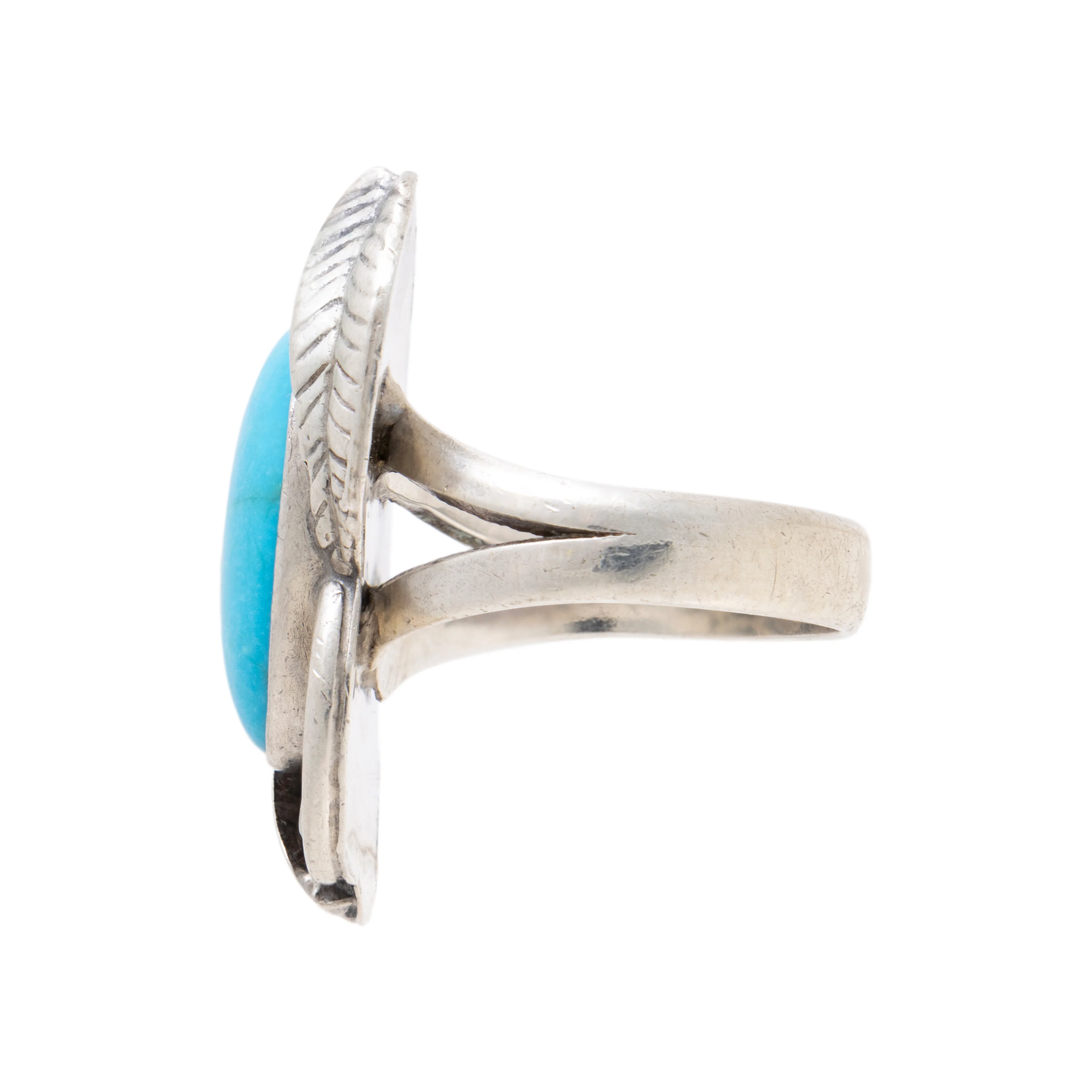 Single Stone Turquoise Ring - Image 3