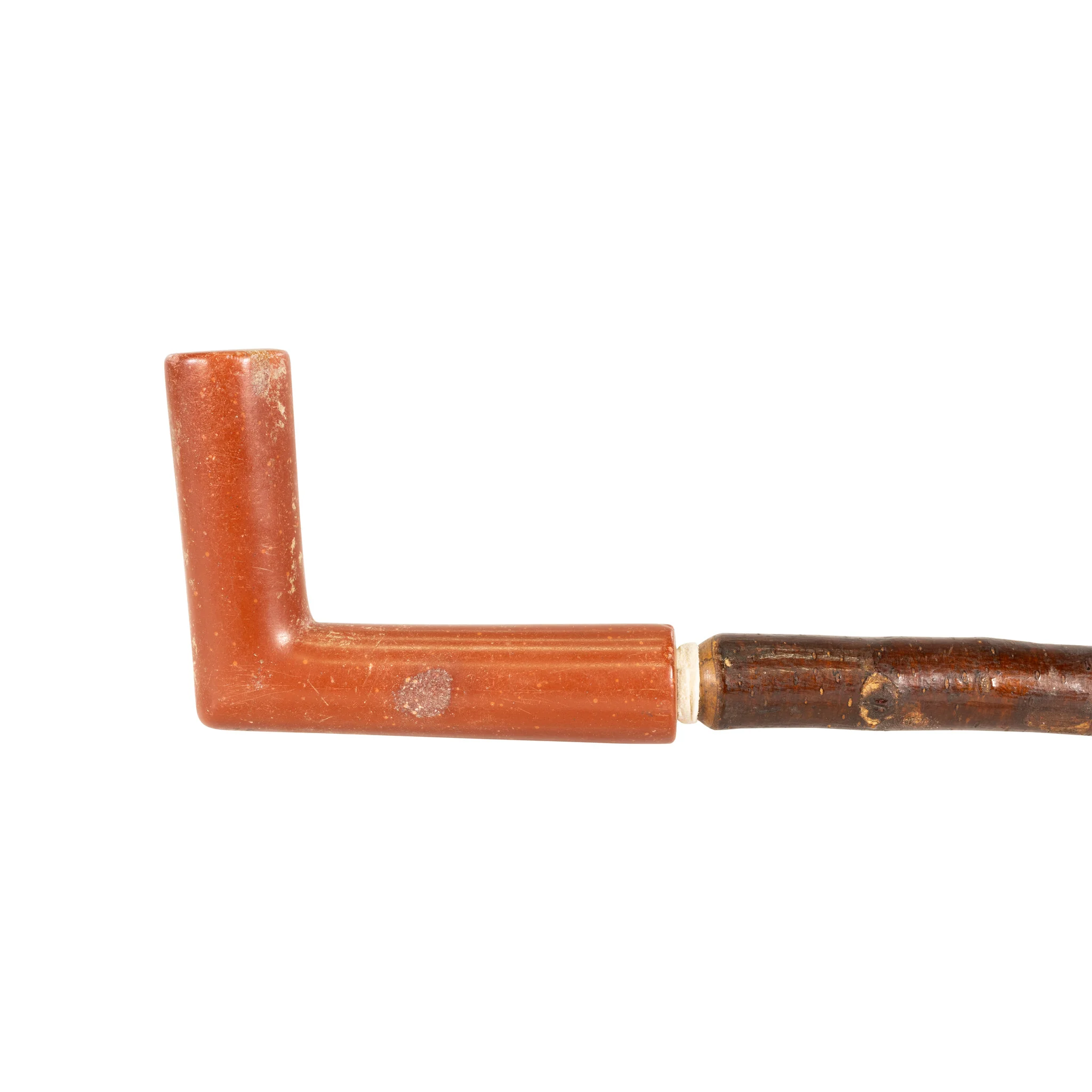 Sioux Catlinite Elbow Pipe - Image 3