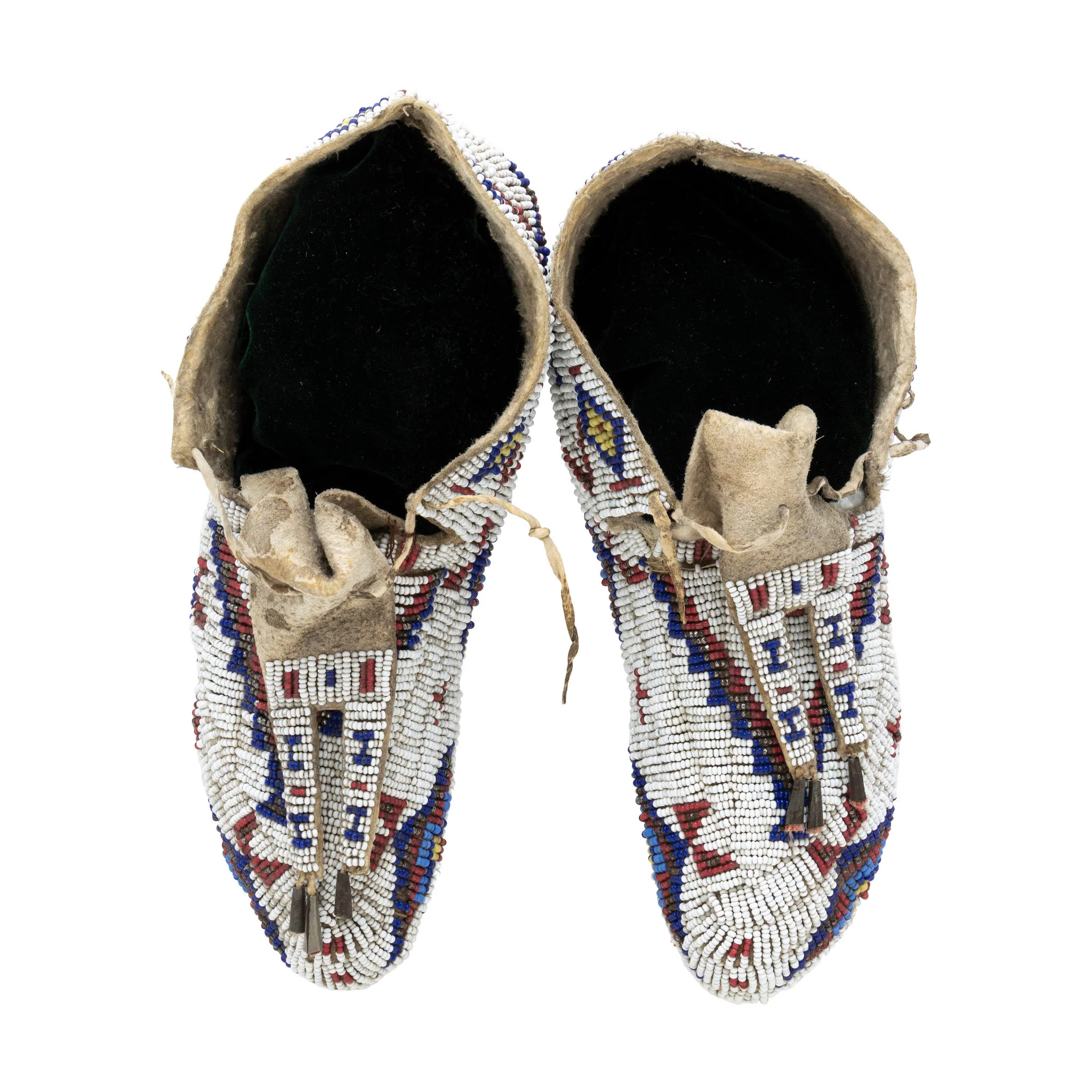 Sioux Fully Beaded Moccasins - Image 5