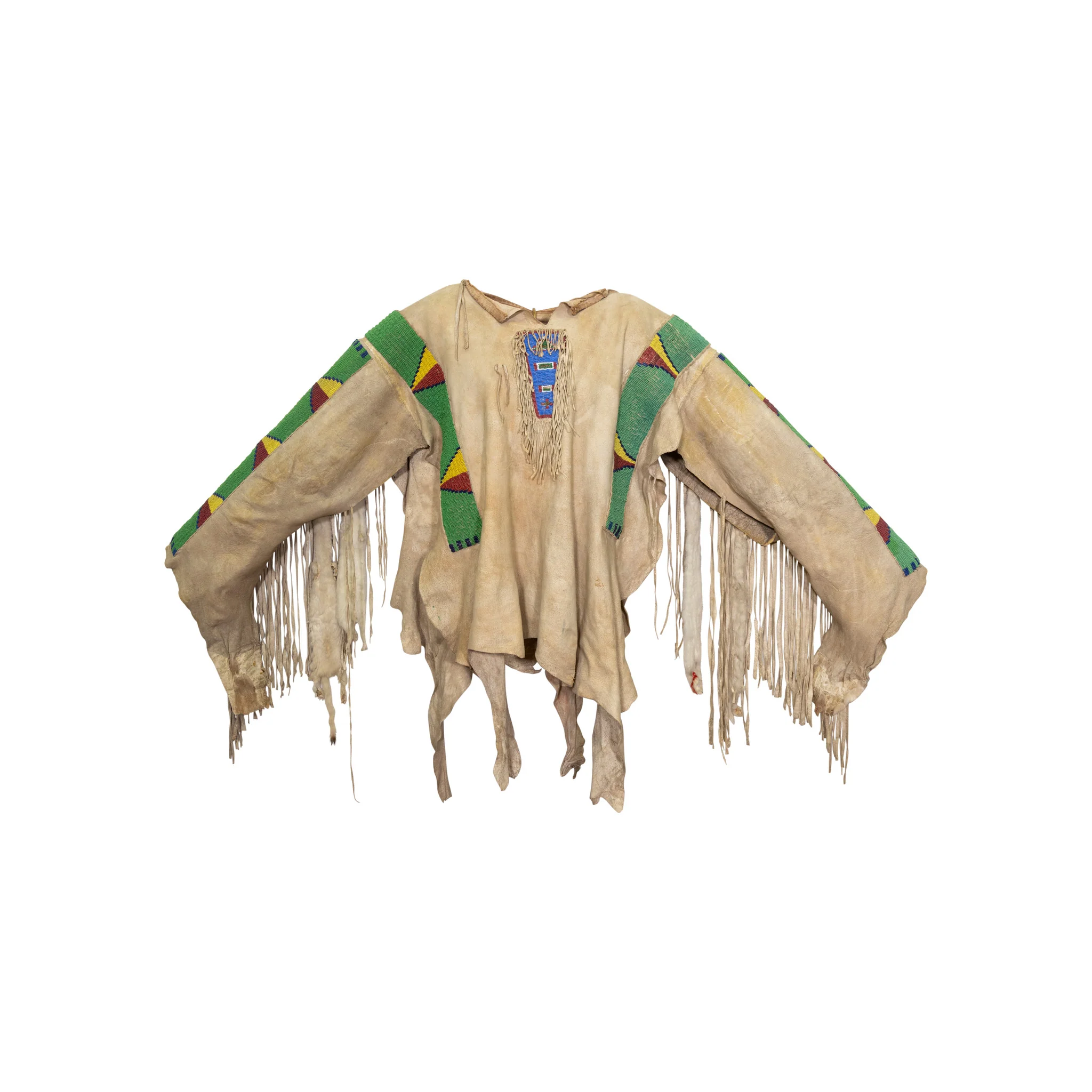 Sioux Warrior's Deer Skin Shirt and Leggings - Image 2
