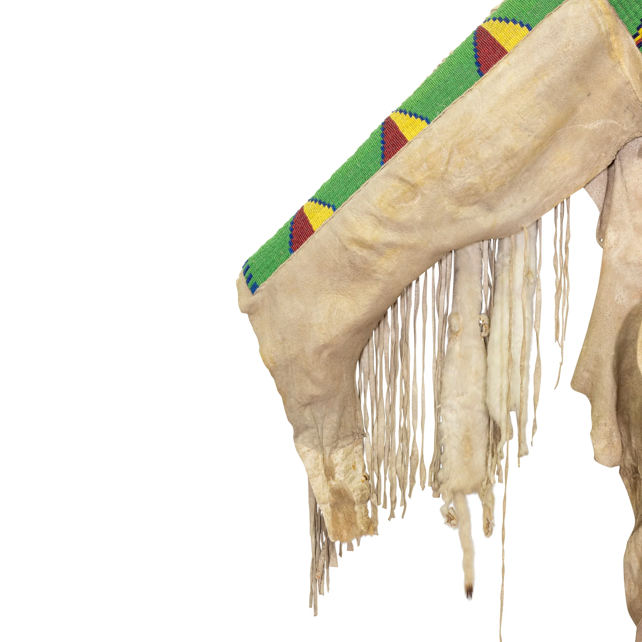 Sioux Warrior's Deer Skin Shirt and Leggings - Image 4