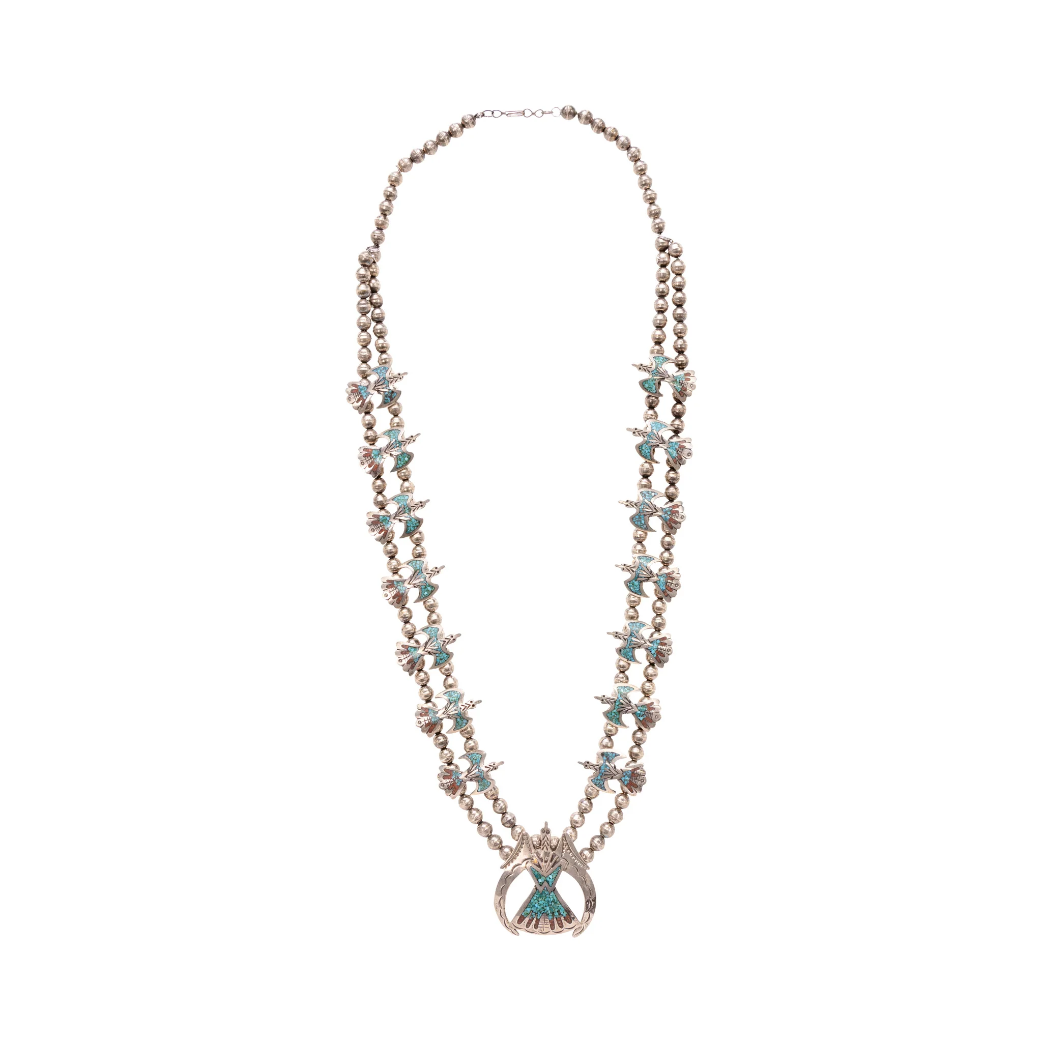 Three Piece Zuni Squash Blossom Set - Image 2