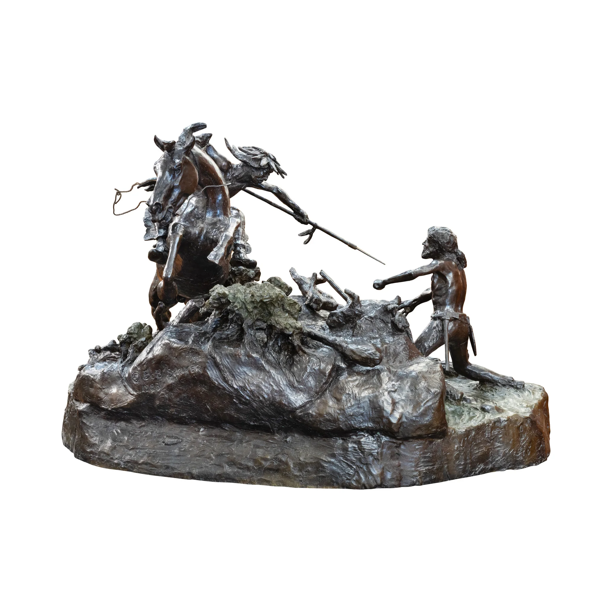 "Too Late for the Hawken" Bronze by Robert Scriver - Image 4