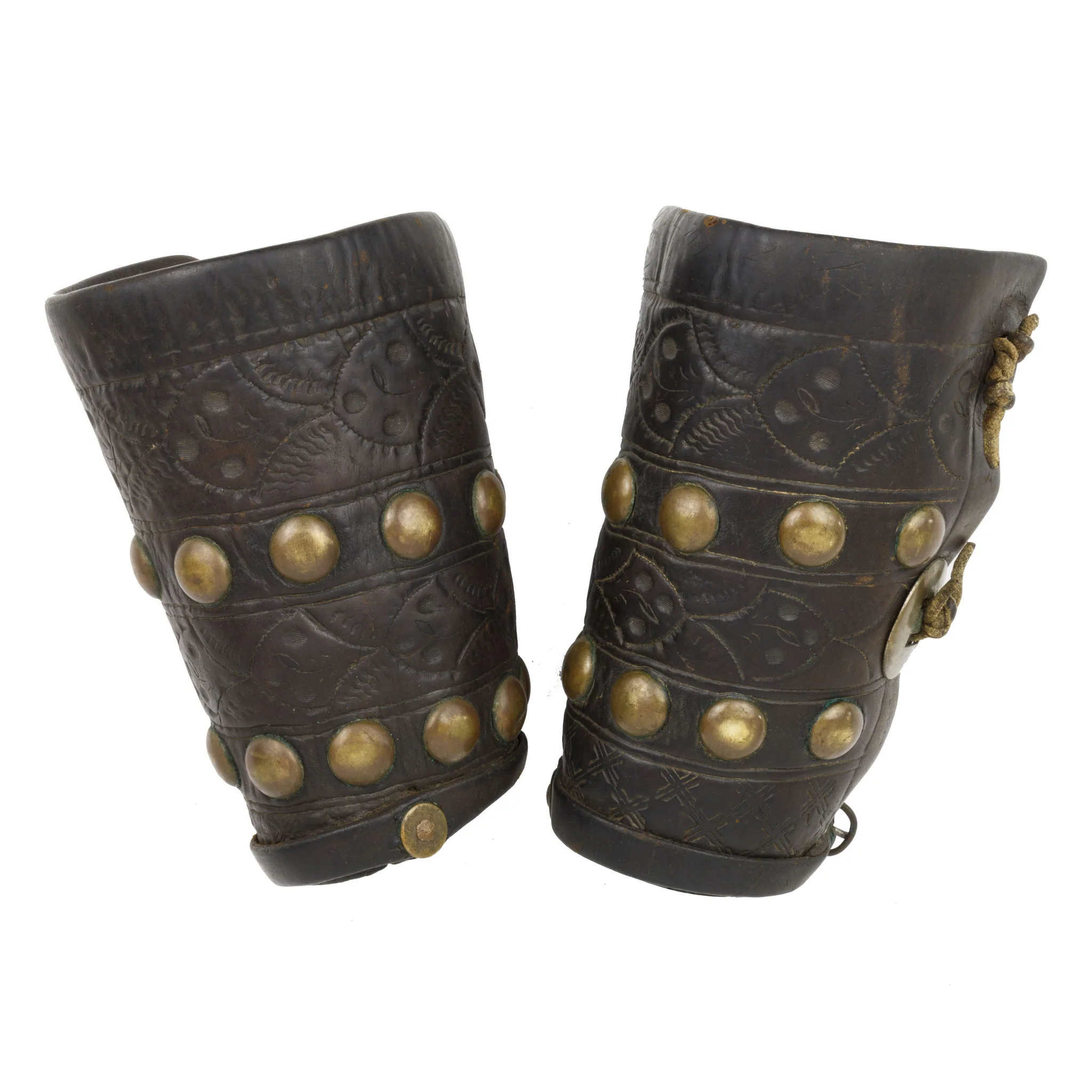 Tooled Leather Cowboy Cuffs