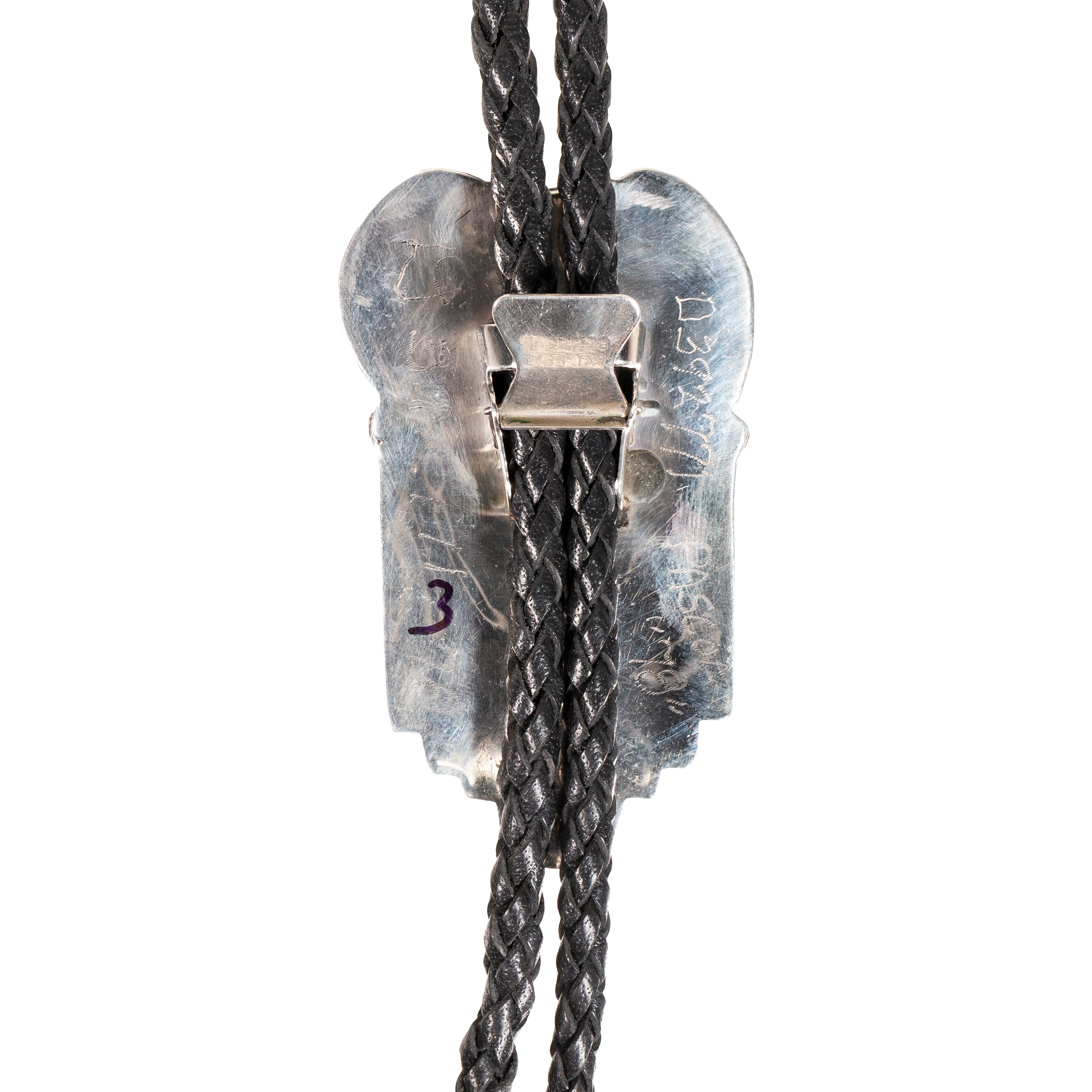 Turquoise and Sterling Bolo Tie - Image 4