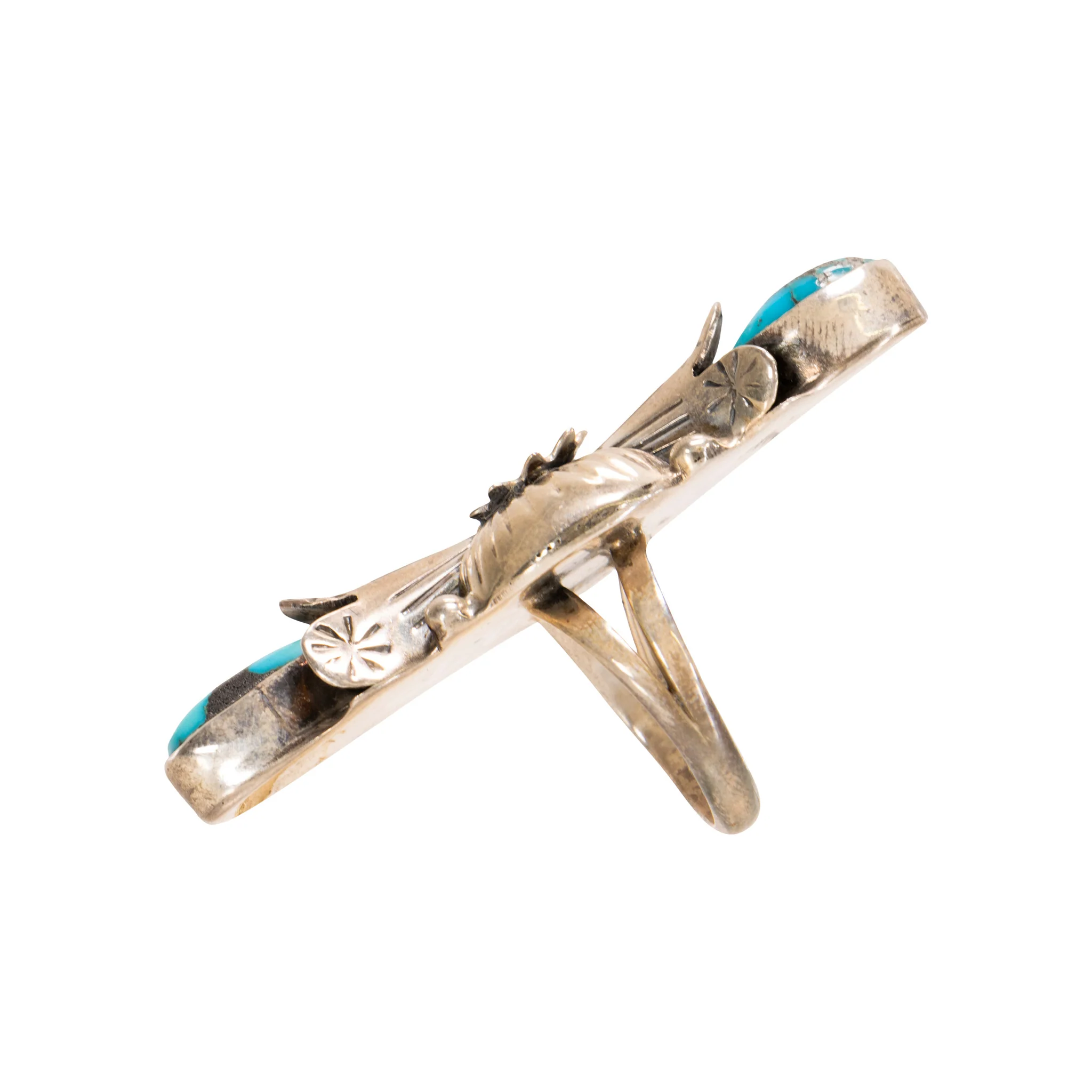 Turquoise and Sterling Ring - Image 3