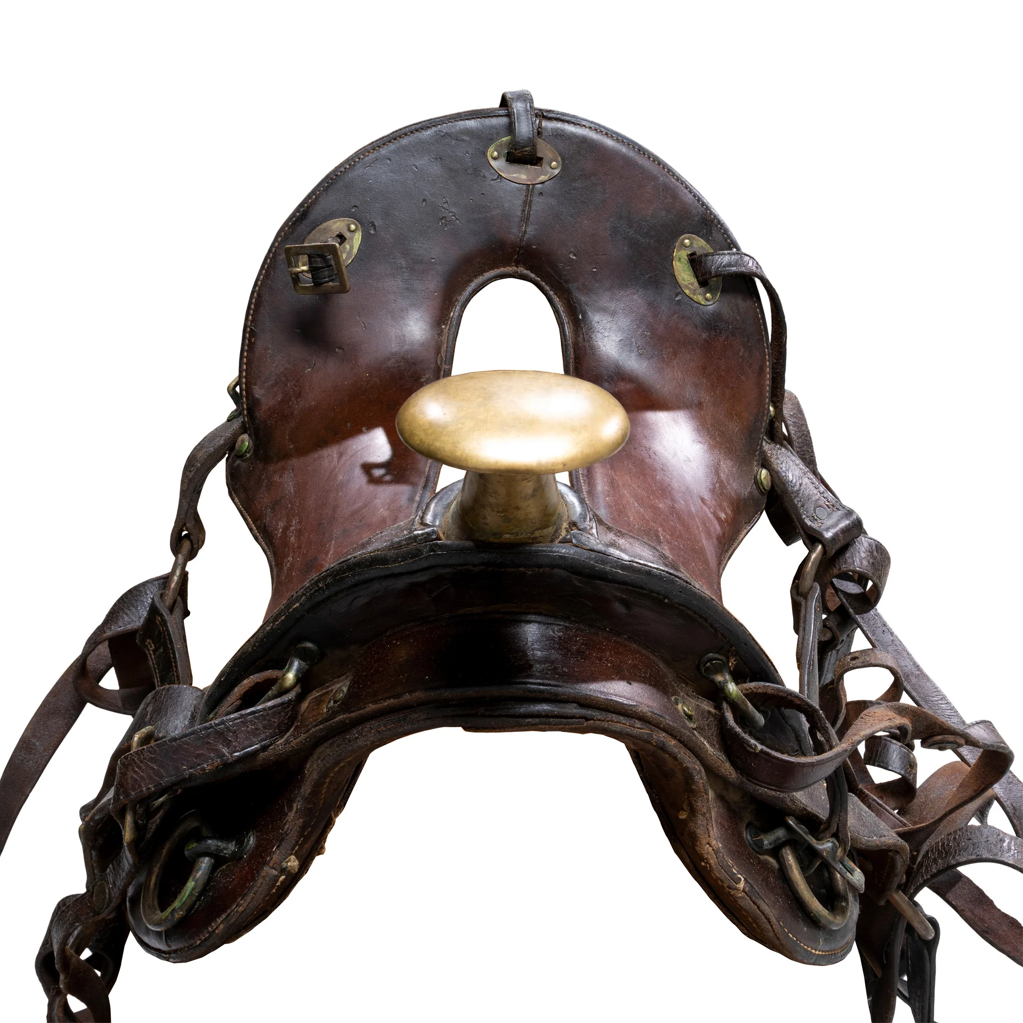 US Cavalry Packer's Mule Saddle with Brass Horn - Image 7