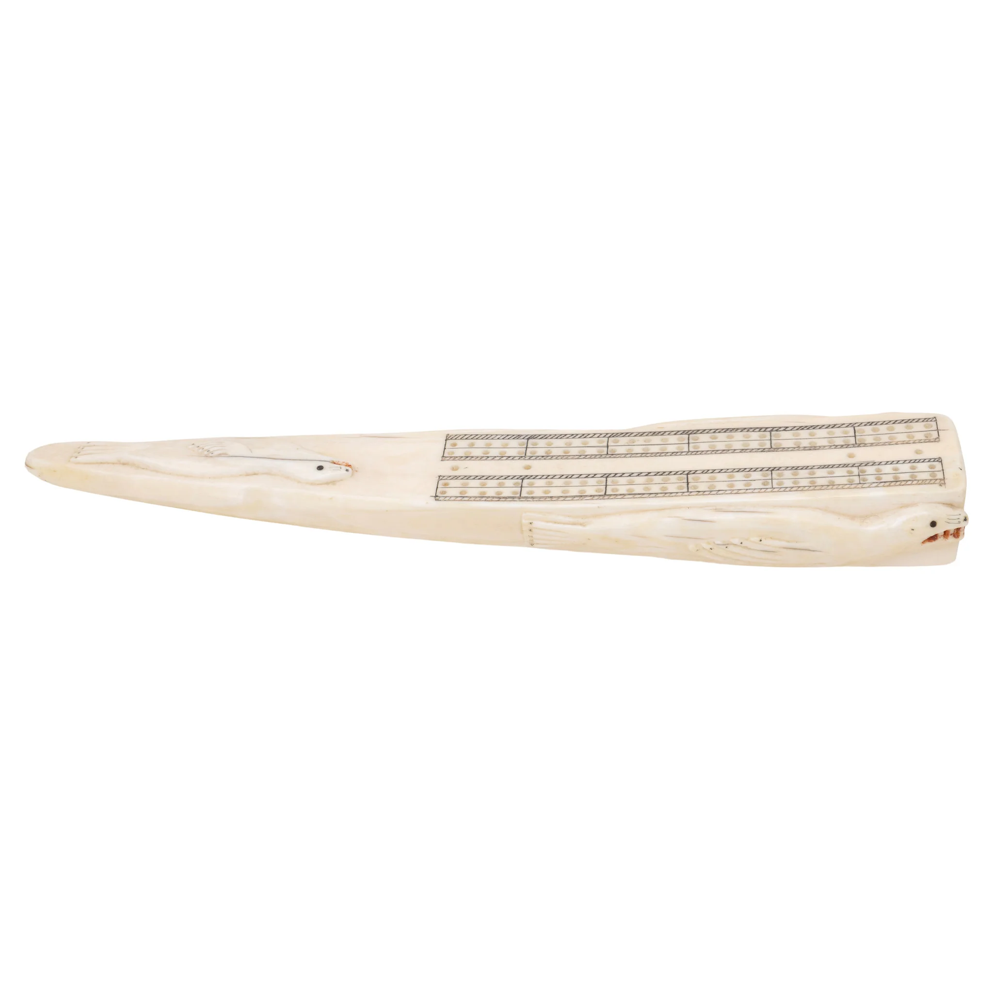 Walrus Ivory Cribbage Board - Image 5