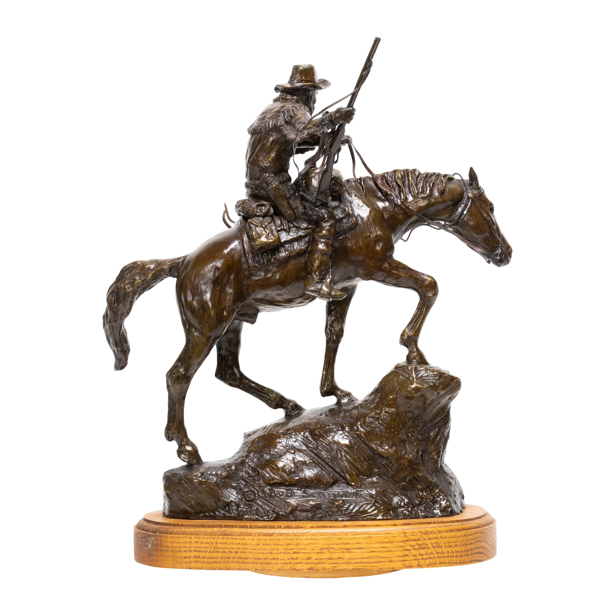 "Wind River Scout" Bronze by Robert Scriver - Image 4