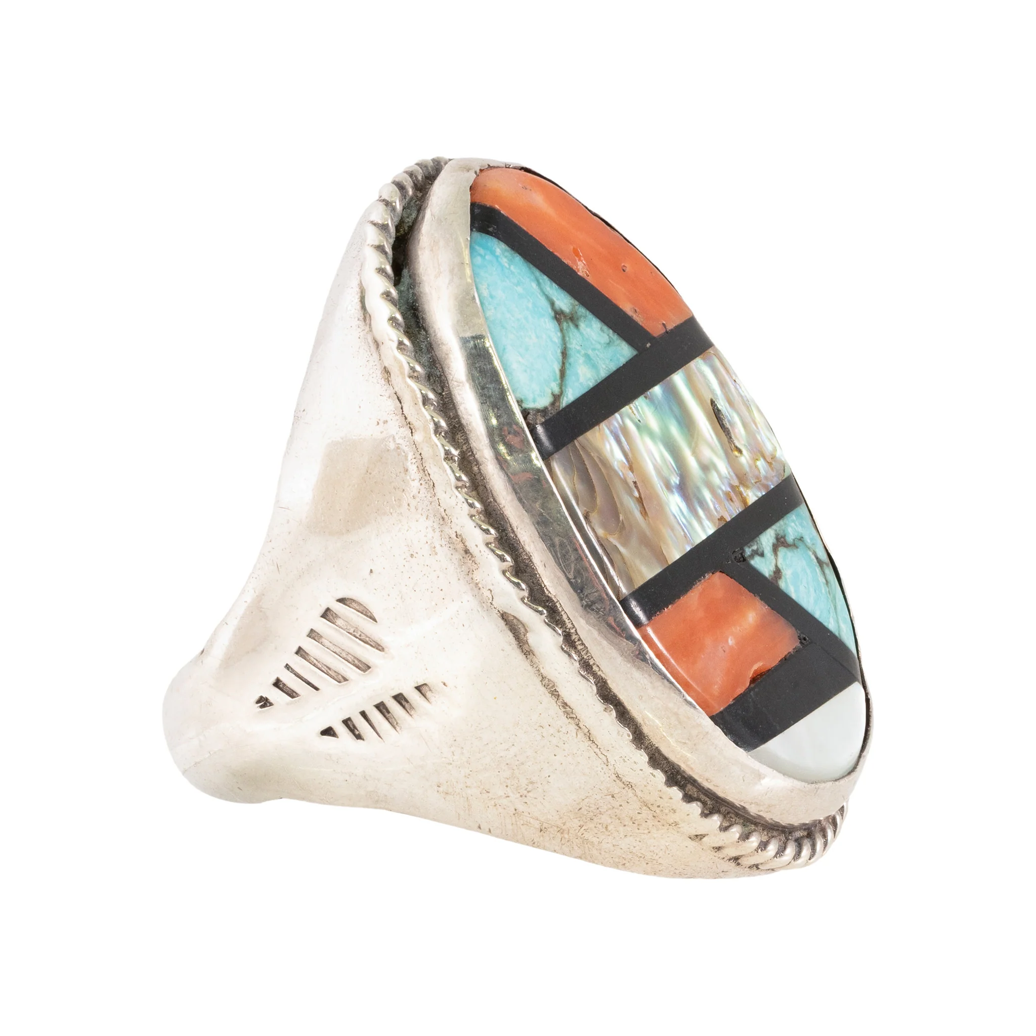 Zuni Geometric Ring - Image 2
