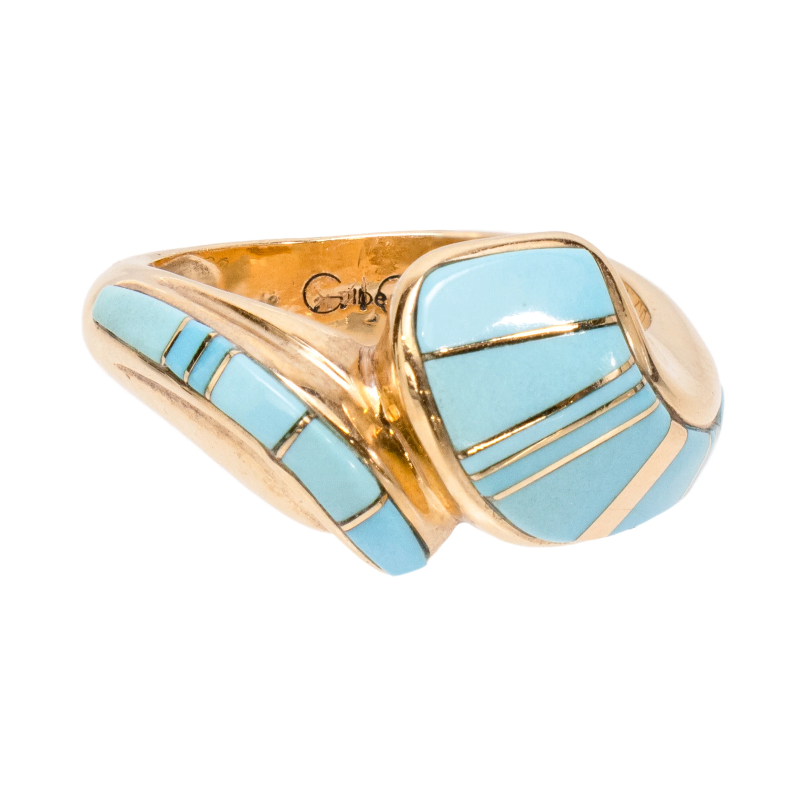 Zuni Gold Ring - Image 2